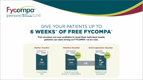 Give Your Patients Up to 6 Free Weeks of an Antiseizure Medication