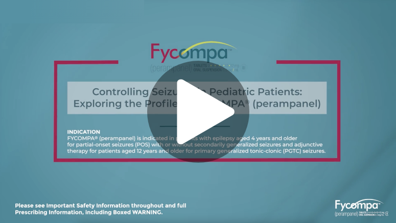 Controlling Seizures in Pediatric Patients: Exploring the Profile of Fycompa® (perampanel) video thumbnail