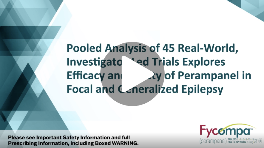 Pooled Analysis of 45 Real-World, Investigator-Led Trials Explores Efficacy and Safety of Perampanel in Focal and Generalized Epilepsy video thumbnail